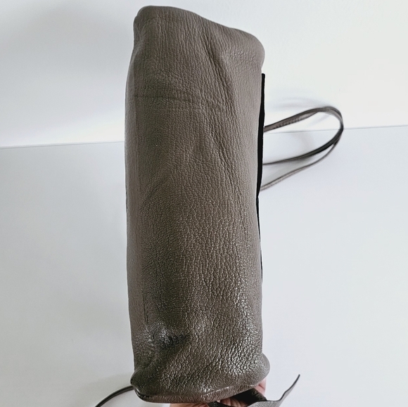 Christopher Kon Brown Leather Studded Double Strap Crossbody/Clutch Bag - Picture 10 of 15